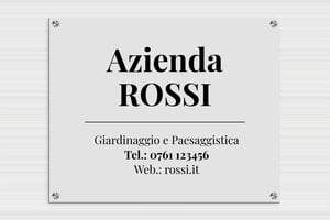 Targhe per ufficio personalizzate - Alluminio Dibond - undefined - custom - screws-spacer-large - it-cartello-aziendale-002-2-1747218371634