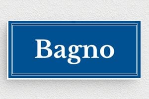Targhe rettangolari - Cartello per il Bagno - undefined - bleu-blanc - glue - it-cartello-bagno-001-4-1747214526294
