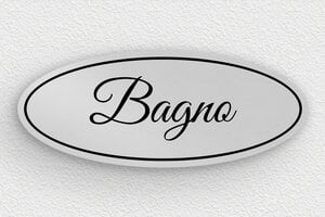 Targhe ovali - Cartello ovale per WC in alluminio - undefined - anodise - glue - it-cartello-bagno-011-2-1747214544804