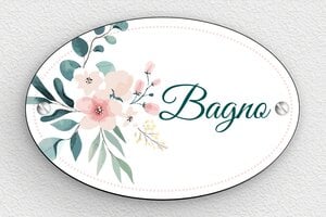 Cartelli per bagno  - Cartello WC - PVC - Ovale - 120 x 80 mm - undefined - custom - screws - it-cartello-bagno-014-1-1747214337153