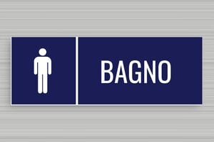 Cartelli orari negozio  - Cartello WC Uomini - undefined - bleu-marine-blanc - glue - it-cartello-bagno-uomini-003-3-1747209937538