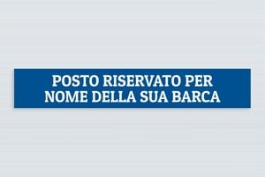 Targhe personalizzate per l'ambito nautico - PVC - undefined - bleu-blanc - glue - it-cartello-barca-008-3-1747202545656