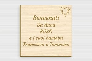 Targhette per porta in legno - Legno - undefined - erable - glue - it-cartello-benvenuto-007-2-1747214102110
