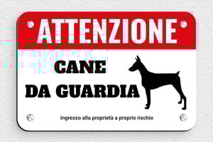 Cartelli attenti al cane - Cartello 'Attenzione, cane da guardia' - undefined - custom - screws - it-cartello-cane-001-0-1747214897546