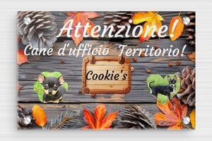 Targhe  personalizzate per cani - Cartello stradale 'Attenzione Cane' - undefined - custom - screws - it-cartello-cane-001-1-1747215269395