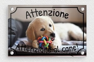 Targhe  personalizzate per cani - Cartello 'Attenzione al cane' - undefined - custom - screws - it-cartello-cane-001-2-1747215112538