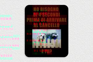 Targhe  personalizzate per cani - PVC - undefined - custom - glue - it-cartello-cane-002-4-1747215218805