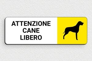 Cartello 'Cane Libero' - undefined - custom - glue - it-cartello-cane-005-2-1747214865203