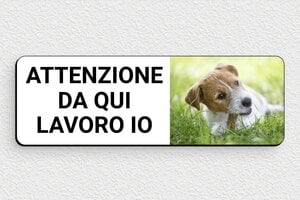 Targhe  personalizzate per cani - Cartello 'Cane Libero' - undefined - custom - glue - it-cartello-cane-005-3-1747215102221