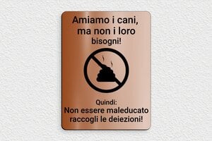 Cartelli attenti al cane - Cartello 'Attenzione, cane mordace' - undefined - cuivre-noir - glue - it-cartello-cane-007-3-1747215085026
