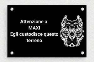 Cartelli attenti al cane - Cartello 'Attenzione, cane pericoloso' - undefined - custom - screws - it-cartello-cane-008-1-1747215018057