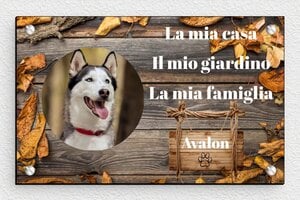 Targhe  personalizzate per cani - PVC - undefined - gris-noir - screws - it-cartello-cane-039-1-1747215201504