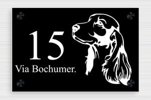 Targhe per animali domestici - PVC - undefined - noir-blanc - screws-caps - it-cartello-casa-animale-010-3-1747213383749
