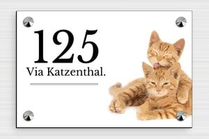 Targhe per animali domestici - PVC - undefined - custom - screws-caps - it-cartello-casa-animale-019-1-1747213402111