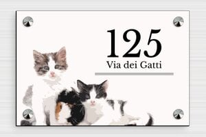 Targhe per animali domestici - PVC - undefined - custom - screws-caps - it-cartello-casa-animale-021-1-1747213417079