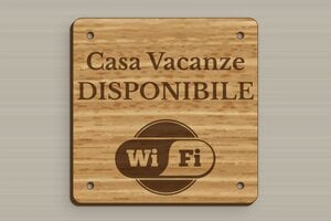 Targhette per porta in legno - Legno - undefined - chene - holes-only - it-cartello-casa-vacanze-003-5-1747215970846
