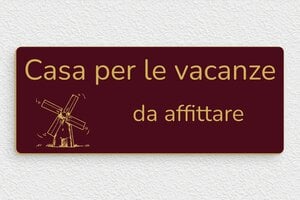 Targhe per locazioni turistiche (CIN 2025) - PVC - undefined - bordeau-or - none - it-cartello-casa-vacanze-005-1-1747216016867