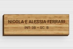 Targhette per cassette postali in legno - Legno - undefined - chene - magnetic - it-cartello-cassetta-postale-legno-001-2-1747276580766