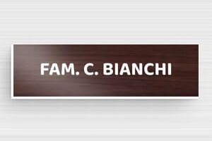 Targhette per cassette postali in legno - PVC - undefined - noyer-blanc - magnetic - it-cartello-cassetta-postale-legno-001-5-1747276589682