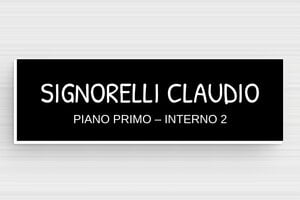 Targhette per cassette postali - PVC - undefined - noir-blanc - glue - it-cartello-cassetta-postale-pvc-011-9-1747278651623