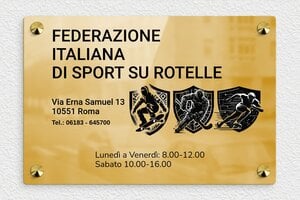 Targhe per strutture sportive - Ottone - undefined - poli - screws-caps - it-cartello-club-sportivo-003-4-1747217613364