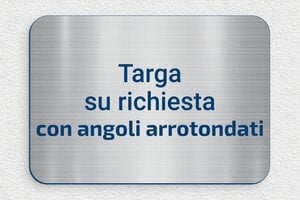 Targhe rettangolari - PVC - undefined - acier-bleu - none - it-cartello-colore-argento-003-2-1747275719759