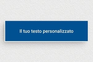 Targhe a colori - PVC - undefined - bleu-blanc - none - it-cartello-colore-blu-001-1-1747220502794