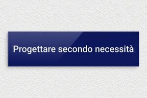 Targhe a colori - Plexiglass - undefined - bleu-blanc - none - it-cartello-colore-blu-002-1-1747220522095