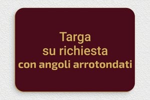 Targhe a colori - PVC - undefined - bordeau-or - none - it-cartello-colore-bordeaux-002-5-1747220634423