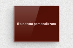 Targhe a colori - Plexiglass - undefined - custom - none - it-cartello-colore-bordeaux-003-5-1747220656345