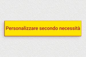 Targhe a colori - PVC - undefined - jaune-rouge - none - it-cartello-colore-giallo-001-4-1747220672516