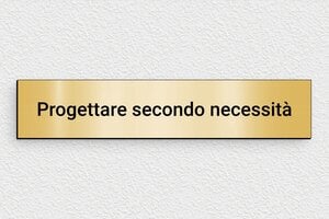Targhe dorate - PVC - undefined - or-brosse-noir - none - it-cartello-colore-oro-004-2-1747275272955