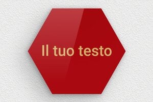 Targhe rosse - Plexiglass - undefined - rouge-or - none - it-cartello-colore-rosso-001-1-1747275531826