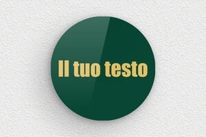 Targhe verdi - Plexiglass - undefined - vert-or - none - it-cartello-colore-verde-001-4-1747275394402