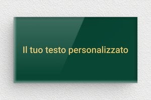 Targhe verdi - Plexiglass - undefined - vert-or - none - it-cartello-colore-verde-004-1-1747275448731