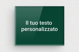 Targhe verdi - Plexiglass - undefined - vert-blanc - none - it-cartello-colore-verde-004-2-1747275452237