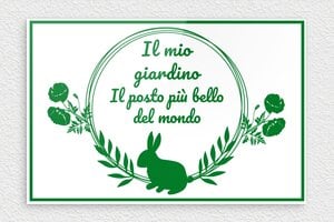 Cartelli da giardino personalizzati - Plexiglass - undefined - blanc-vert - none - it-cartello-da-giardino-005-4-1747213155356
