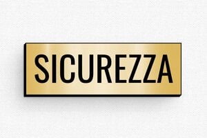 Badge magnetici  - Etichetta PVC - Magneti - undefined - or-brosse-noir - badge - it-cartello-di-sicurezza-007-3-1747297518594