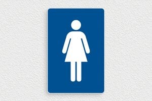Cartelli per bagno  - Cartello per Toilette Femminili - undefined - bleu-blanc - none - it-cartello-donne-026-1-1747208948706