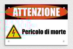 Cartelli pericolo elettrico - Cartello 'Cavi ad alta tensione, pericolo di morte' - undefined - custom - screws - it-cartello-elettrico-001-2-1747215763695