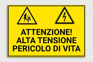 Cartelli pericolo elettrico - Cartello 'Attenzione Alta Tensione' - undefined - jaune-noir - screws - it-cartello-elettrico-002-3-1747215811989