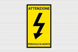 Targhe di tipo industriale - Cartello di pericolo 'Alta tensione' - undefined - custom - none - it-cartello-elettrico-003-1-1747215837420