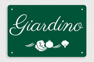 Cartelli da giardino personalizzati - PVC - undefined - vert-sapin-blanc - screws - it-cartello-giardino-004-1-1747213095822