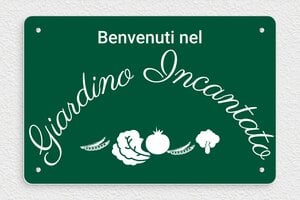 Cartelli da giardino personalizzati - PVC - undefined - vert-sapin-blanc - screws - it-cartello-giardino-004-2-1747213161908