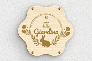 Targhette per porta in legno - Legno - undefined - erable - screws-caps - it-cartello-giardino-012-2-1747213210978