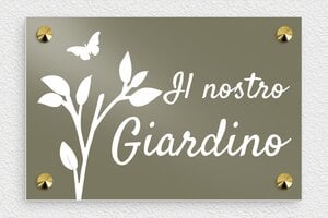 Cartelli da giardino personalizzati - Alluminio - undefined - taupe - screws-caps - it-cartello-giardino-032-1-1747213100241