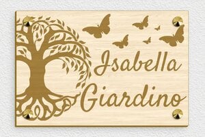 Cartelli da giardino personalizzati - Legno - undefined - erable - screws-caps - it-cartello-giardino-albero-001-1-1747213171731