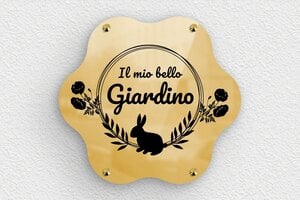 Targhe in ottone - Ottone - undefined - poli - screws-caps - it-cartello-giardino-metallo-003-2-1747277203884