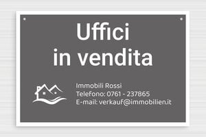 Cartello vendesi personalizzato - PVC - undefined - gris-souris-blanc - holes-only - it-cartello-in-vendita-001-4-1747216670928