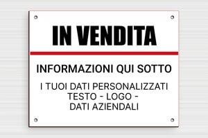 Cartello vendesi personalizzato - PVC - undefined - custom - holes-only - it-cartello-in-vendita-003-1-1747216760565
